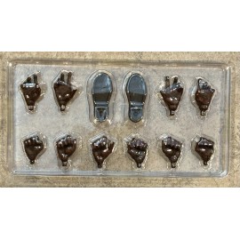 Four Horsemen Mythic Legions Accessory Pack Set: Brown Leather Hands & Feet