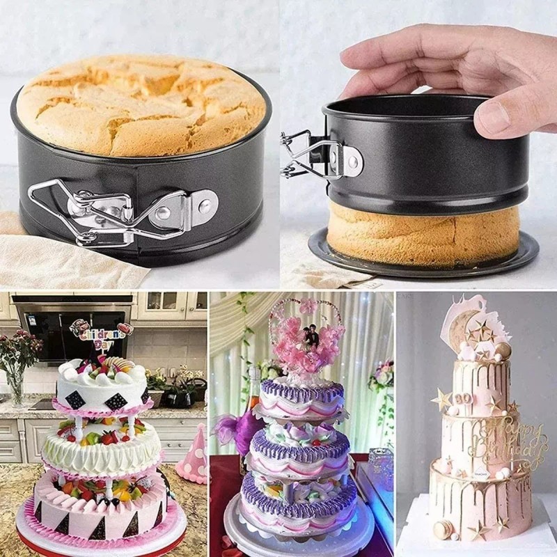 Moldes Pasteles Repostería Desmontables Para Tartas 3 Piezas