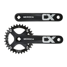 Etermeta Bicycle Crankset BCD104mm Aluminum Alloy Crank Road Bike Mountain Bike General Car (38T)