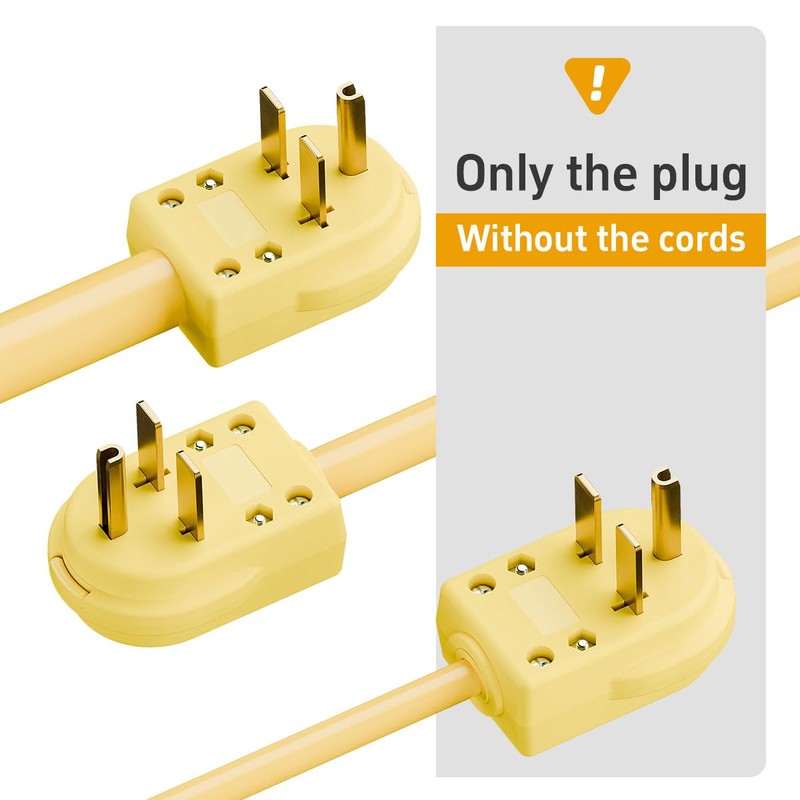 WINXUS NEMA 6-30P 30 Amp 250 Volt Angle Plug, 3