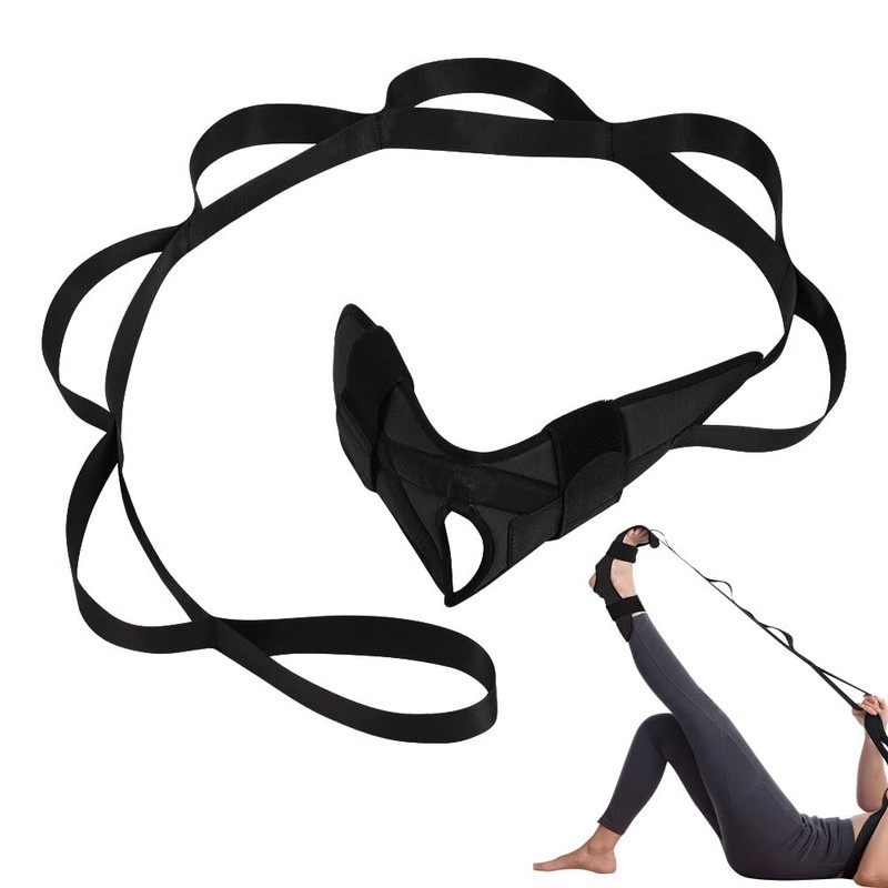 flintronic Yoga Stretching Strap, Stretching Band with 7 Loops, Yoga