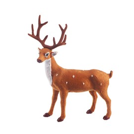 Holibanna Reindeer Figures Christmas Decoration Mini Deer Elk Ornaments Reindeer Christmas Table Decoration Party Table Decoration (5 9 Inches)