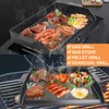 Universal Cast Iron Flat Top Griddle for Gas/Stove/Electric/Charcoal Grill,23" X
