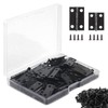 CVIUYO 60 Pieces Small Hinges for Crafts and Wooden Box,