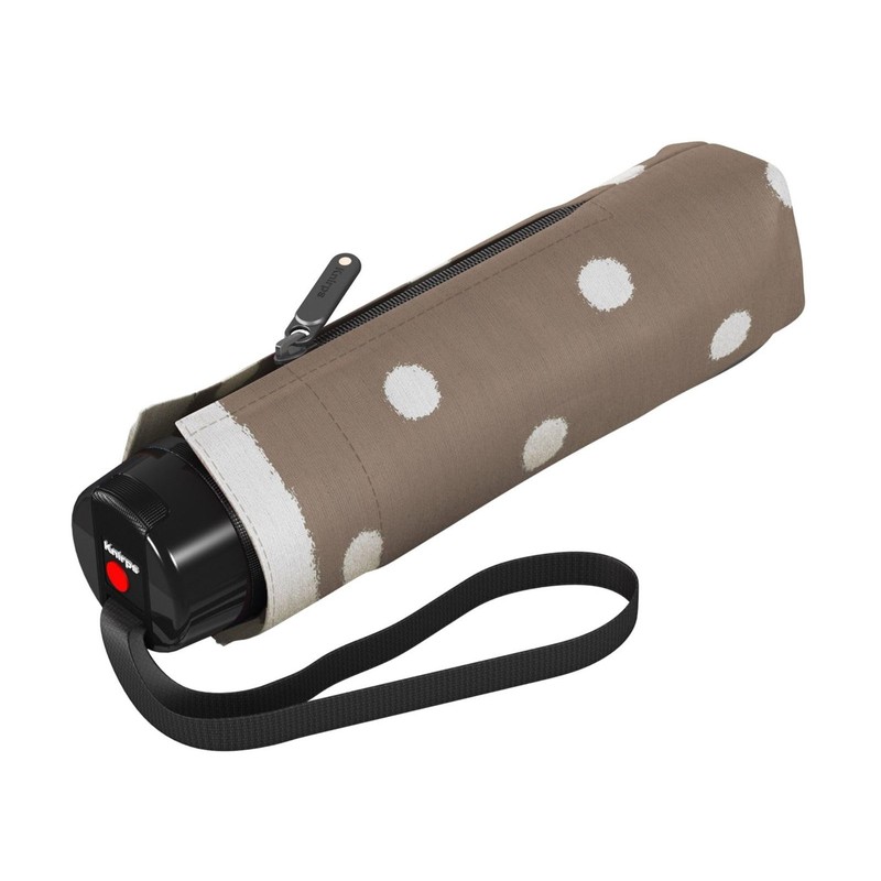 Knirps T.020 Small Manual Pocket Umbrella Dot Art Taupe, Dot