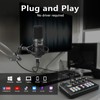 Podcast Equipment Bundle, Audio Interface with DJ Mixer and Condenser