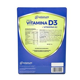 Solanum - Solanum Vitamina D3 Y Vitamina K2 Solanum - 150 Cápsulas