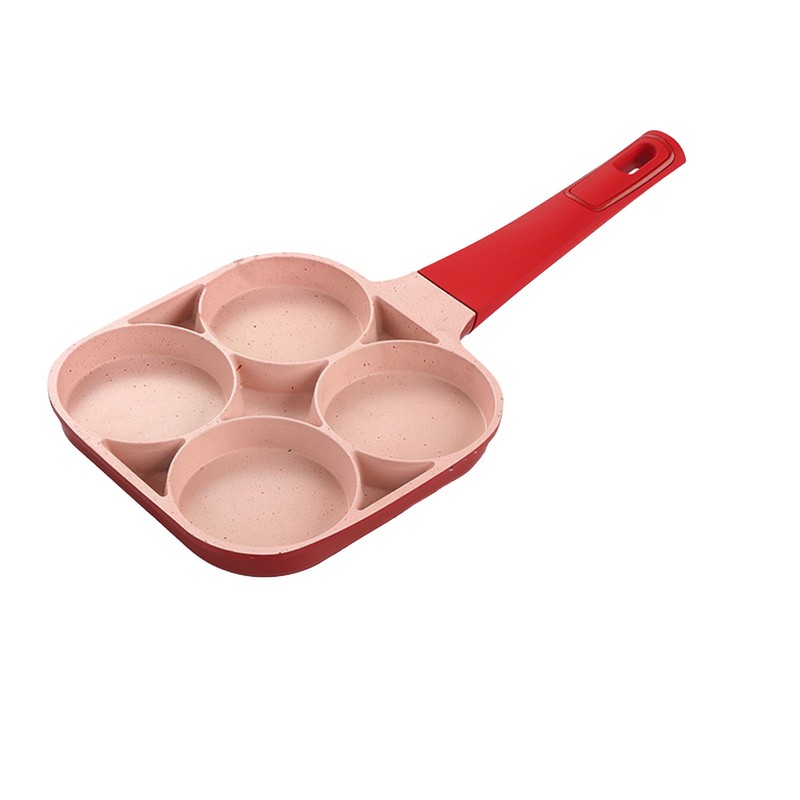 4 Hole Egg Frying Cooker Pan Non Stick Flat Bottom