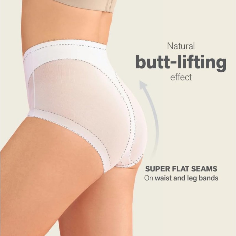 Super Comfy Control Panty Shaper , Large, White
