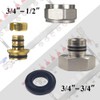 WiseWater (10 Pack) 3/4"Radiant/PEX Manifold Connector/Adaptor/Tubing Nuts for All Loops