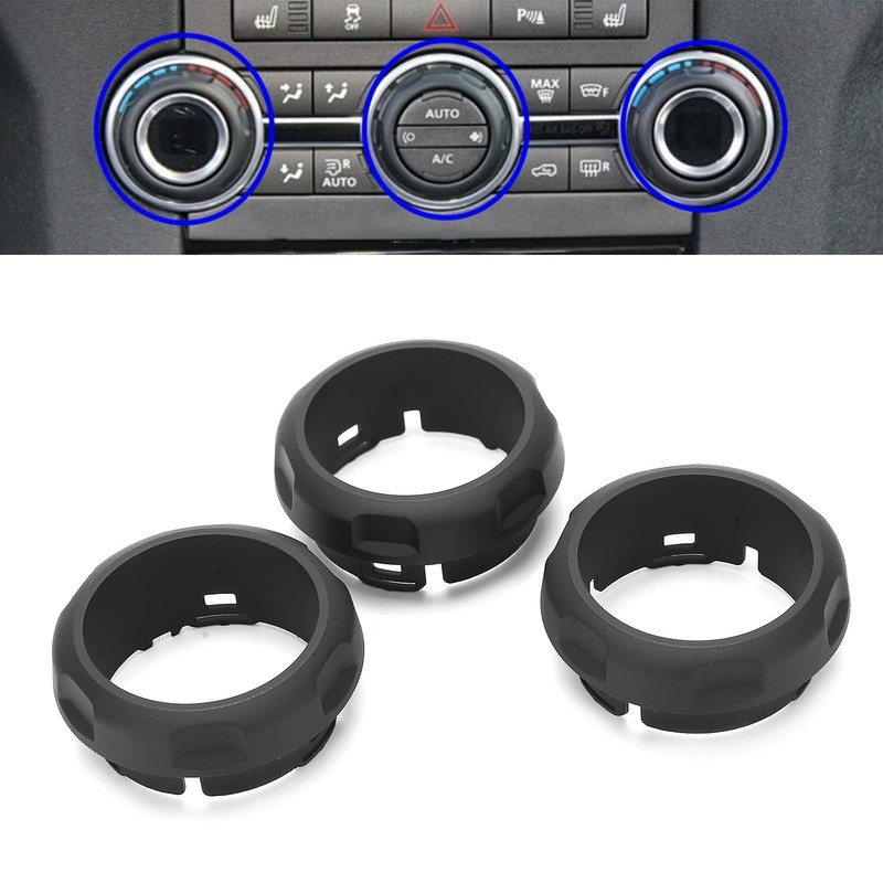 Air Conditioning Knob Cover, 3pcs Air Conditioning Switch Knob Ring