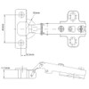 35mm-105 Degrees Clip-On Soft Closing Hinge Full Overlay Type with