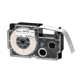 Esaytool 30 X Compatible with Cassette Label Tape XR18WE XR-18WE XR-18WE2S XR18WE2S Black on White 18mm 3/4 inch x 26.2 Feet Replacement for KL-120 KL-430 KL-820 KL-2000 Label Maker