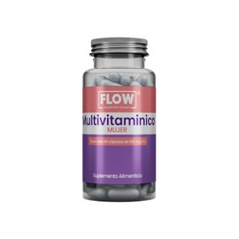 Vitaminas para Mujer - 90 Cápsulas de 500 mg - Suministro para 1 mes - Multivitamínico Mujer - Sin azúcar - Flow Supplements