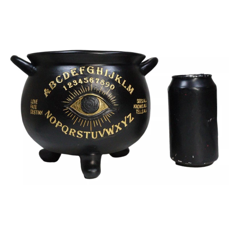 Large Wicca Witchcraft Black Magic Spirit Board Evil Eye Cauldron