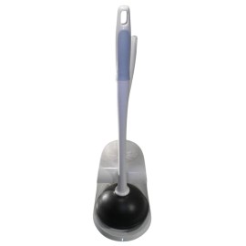Smartly Toilet Brush & Plunger Combo Set with Holder, White