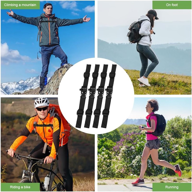 JYTDBCS 4 Pcs Backpack Universal Chest Belt Adjustable Sternum Strap