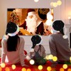COMYLE Black Velvet Funny Light Up Christmas Hats - Suitable