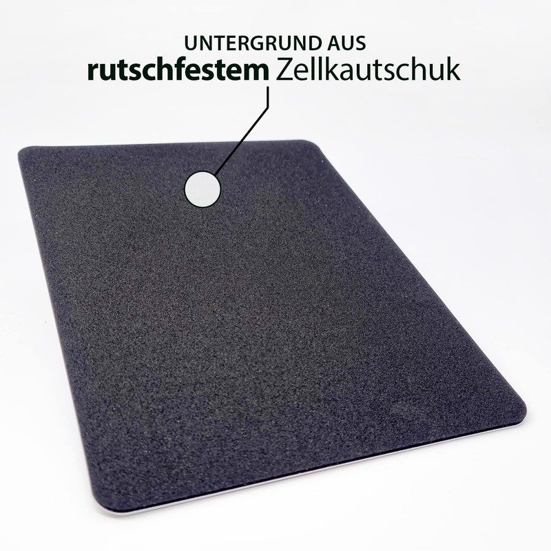 WIRKSAMWERBEN Number Mat Counter Pad, Green Printed, Non-Slip & Scratch-Resistant,