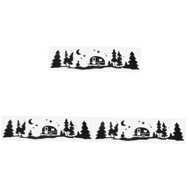 Gatuida 3pcs Gothic Trees Graphic Car Decal Sticker for Rv Bumper Decor Large Size Easy Install