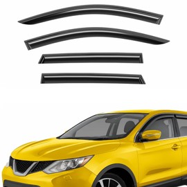 Extra Durable Window Deflectors Tape-On Window Visors Rain Guards Fit for Nissan Rogue Sport 2017-2022, Sun Visors, Wind Vent Visors, Window Vent Shades, Exterior Car Accessories - 4 pcs. AG0104