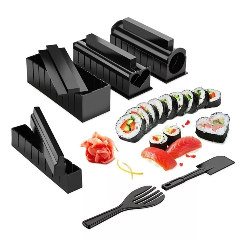 Total Supplier Set Moldes Prepara Rollos Sushi Utensilios Comida Japonesa