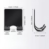 4 Pcs Razor Holder for Shower Bathroom Adhesive Hooks,Self Adhesive