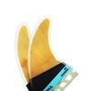 AQUBONA Surfboard Fin Single Base MF Fiberglass Surfing Thruster with