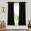 Mrs.Naturall Black Out Curtains 72 Inches Long,Grommet Blackout Drapes 72