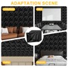 33-Pack 3D Wall Panels Black for Interior Wall Decor, Waterproof