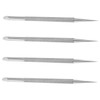 BIUDECO 4pcs Stainless Steel Cuticle Pusher Nail Cleanup Tool with