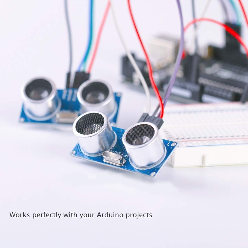 ELEGOO 5PCS HC-SR04 Ultrasonic Module Distance Sensor Compatible with Arduino