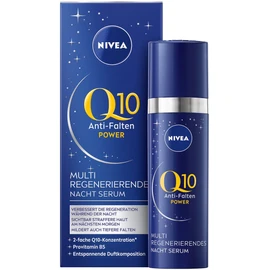 NIVEA Q10 Anti-Wrinkle Power Multi Regenerating Night Serum (30 ml), Anti-Wrinkle Serum for the Night, Face Serum with Provitamin B5 and Q10