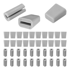 40PCS Premium Sink Grid Plastic Feet, Heavy-Duty Kitchen Wire Rack Protectors, Non-Slip Bumper Replacement Parts for Sink Grate Protection, Easy Install (Gray)