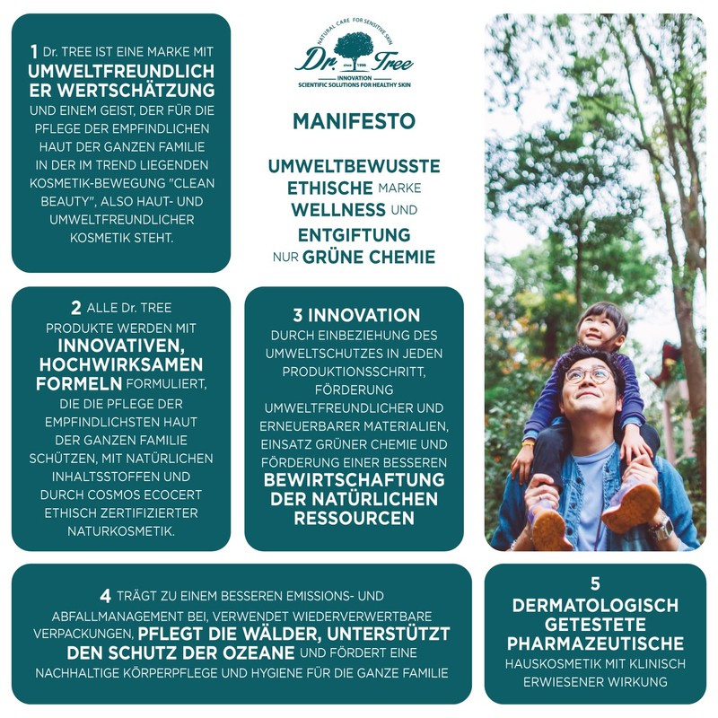 Dr. Tree Moisturising Solid Shampoo + Solid Shower Gel Junior