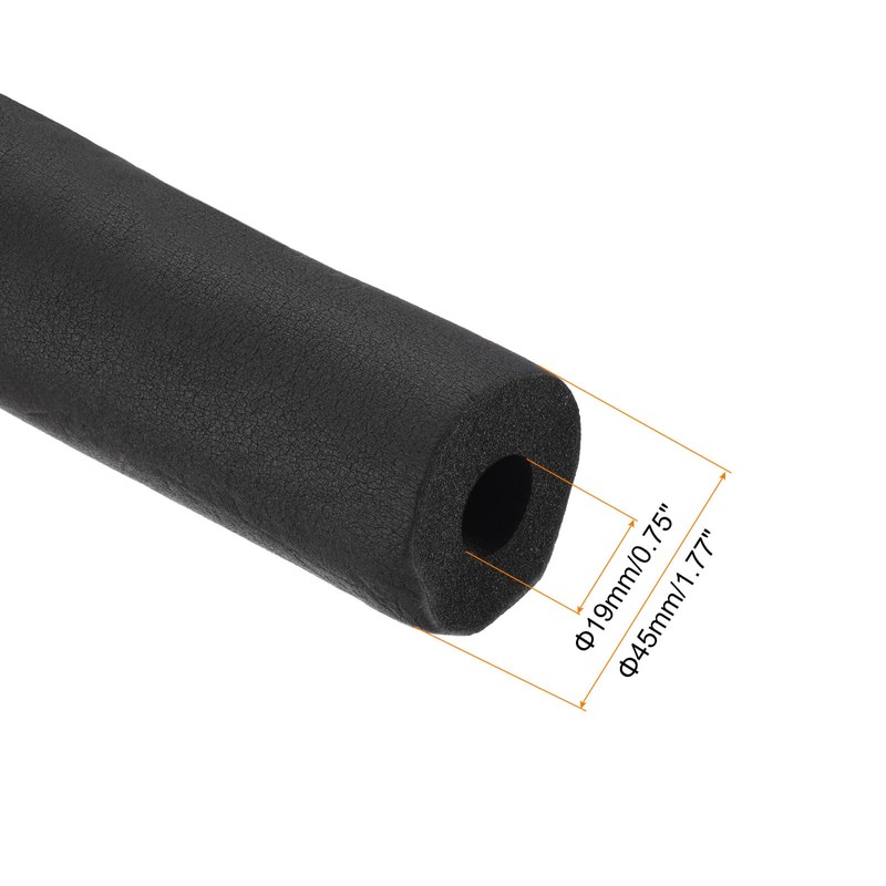 sourcing map Foam Tubing for Handle Grip Support, Pipe Insulation,