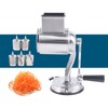 Rotary Cheese Grater Round Mandolin Slicer, Manual Rotary Cheese Grater
