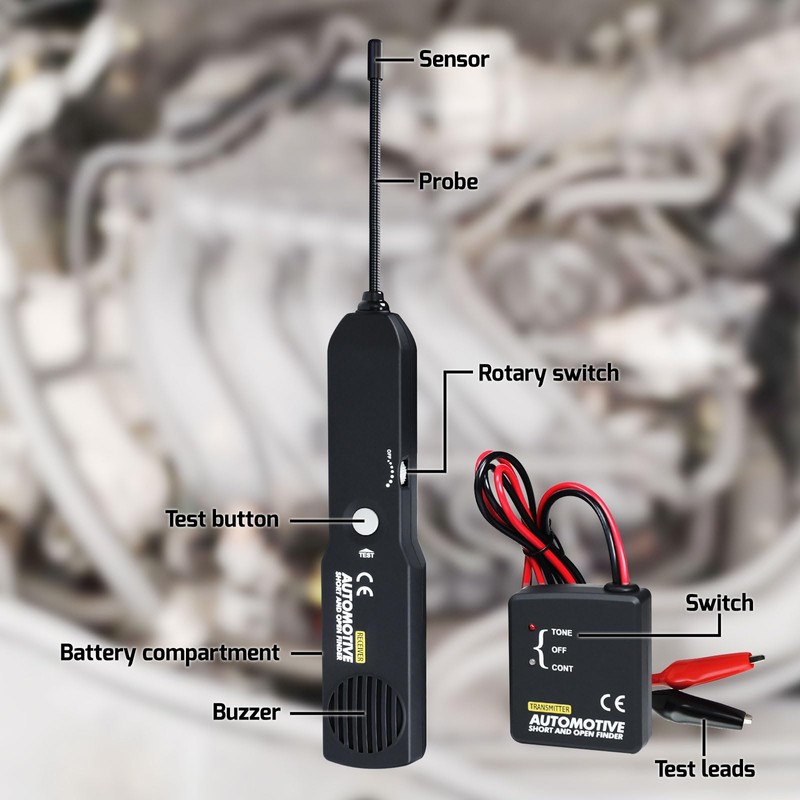 Automotive Electrical Open&Short Finder Circuit Tester Circuit Finder Detector Tone