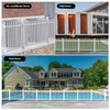 Bynbbur 2 Sets White Vinly Fence 84" W x 30"