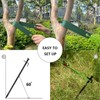 Heavy Duty Tree Stake Kit,11.8" Steel Stakes for Young Trees,
