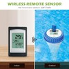 Wscodyr Pool Multi-Function Floating Wireless Digital Hygrometer Thermometer, Indoor and