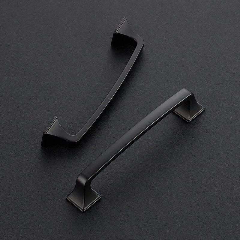 Ravinte 5 Pack Solid 5" Square Foot Arch Pulls Kitchen