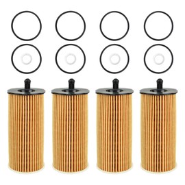 AUTOKAY Engine Oil Filter With o-rings Gasket Fit for Kia Carnival 2021-2023 3.5L Genesis G80 GV80 26320-3N000, 4 Pcs