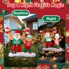 Shappy 6 ft Santa Inflatable Weight Lifting Xmas Decor LED,