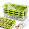 Ice Cube Trays with Storage Bin, 84 Cubes Ice Maker