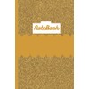 Gold Foil Cover Print Notebook: Great for gold plated cover