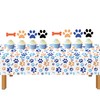 ASIMAO 48 Pcs Blue Paw Cupcake Toppers for Baby Shower,