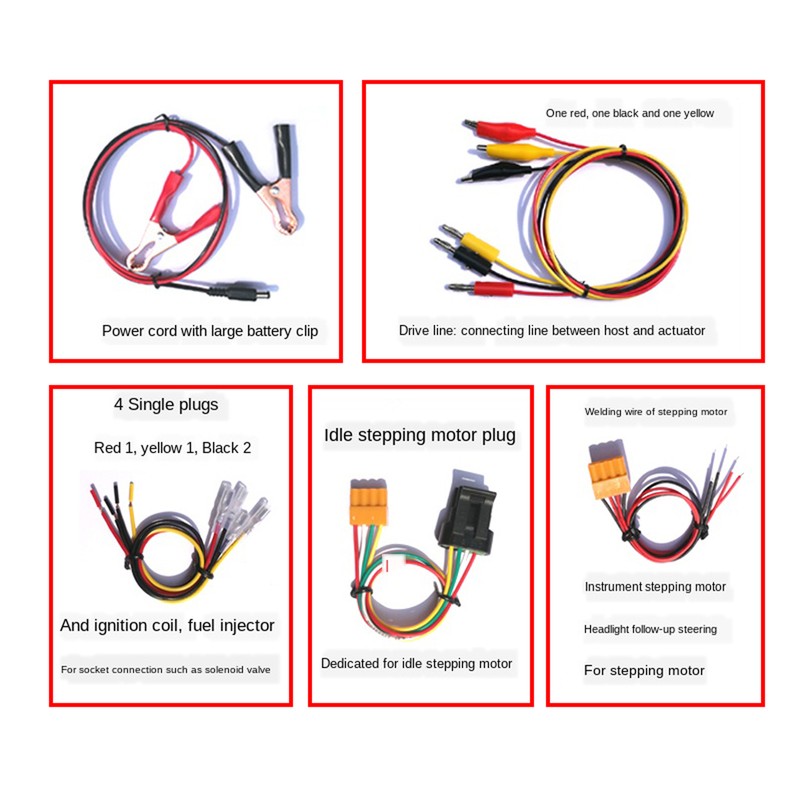 Automobile Ignition Coil Test Injector Solenoid Valve Idling Stepper Motor