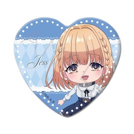 TV Anime "Pig Lever Heat" (Jess) Heart Shaped Can Badge B