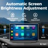 JATAZA 7" Wireless Apple CarPlay Android Auto Screen for Car